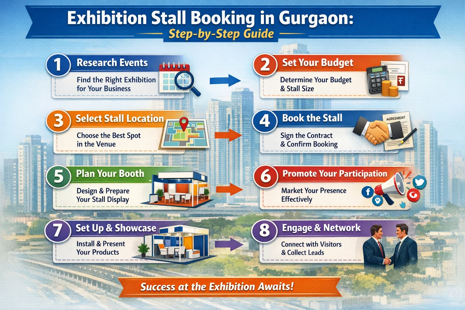 Exhibition Stall Booking in Gurgaon: Step-by-Step Guide