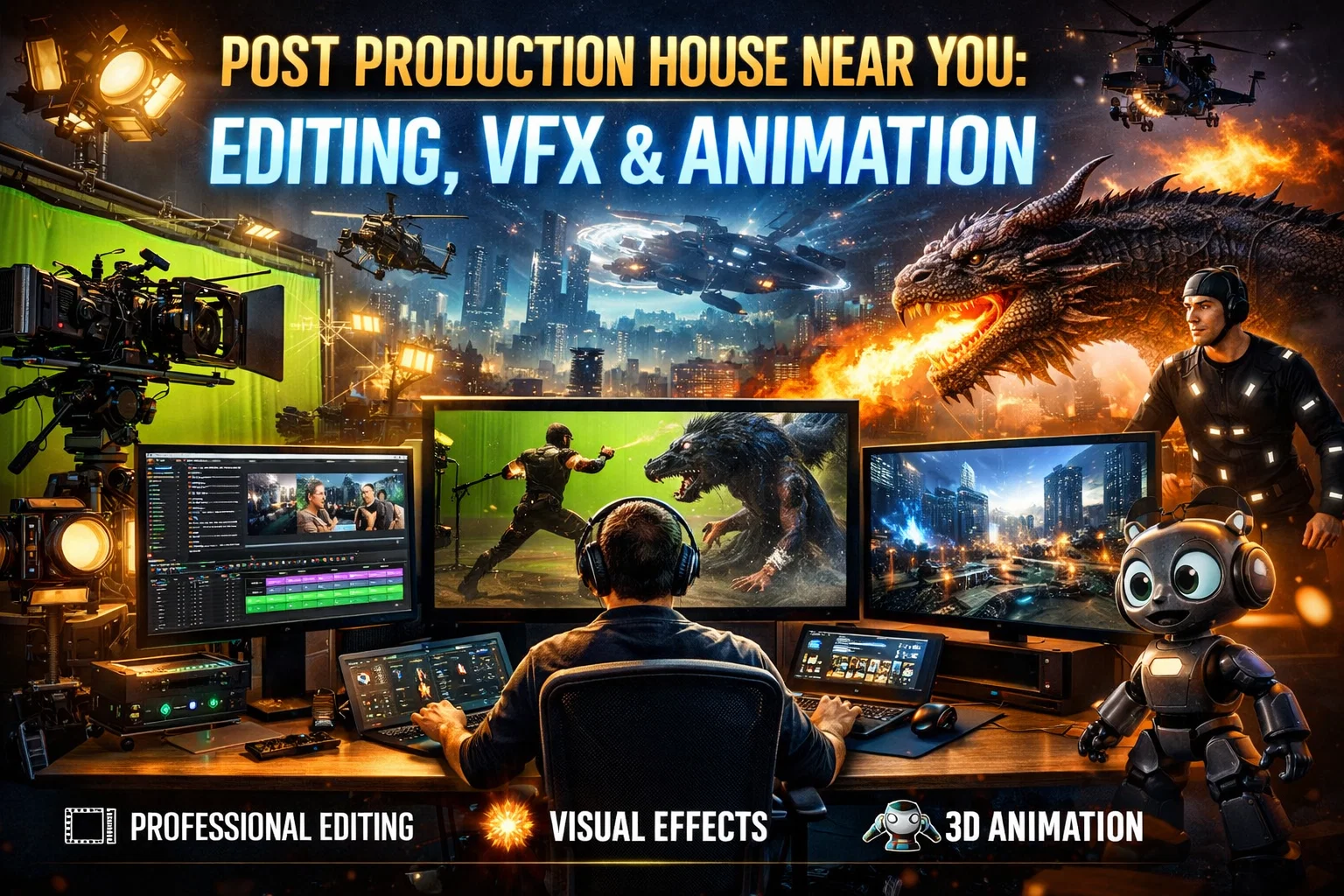 Post Production House Near You: Editing, VFX & Animation