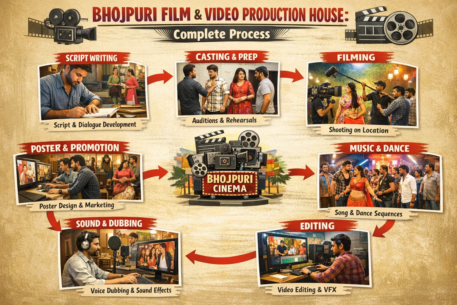 Bhojpuri Film & Video Production House: Complete Process